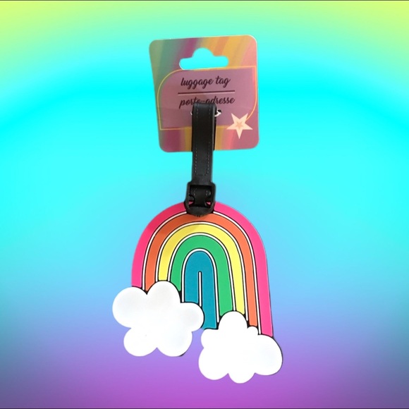 RAINBOW BACKPACK / LUGGAGE TAG NWT
